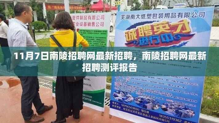 南陵招聘网最新招聘测评报告发布（11月7日）