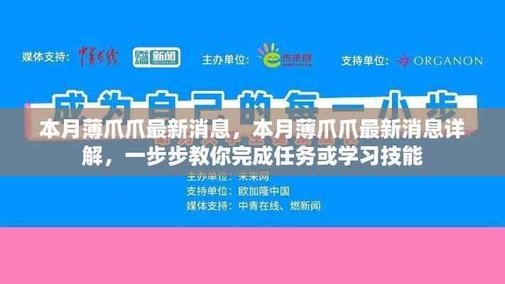 本月薄爪爪最新动态详解,任务完成与技能学习指南