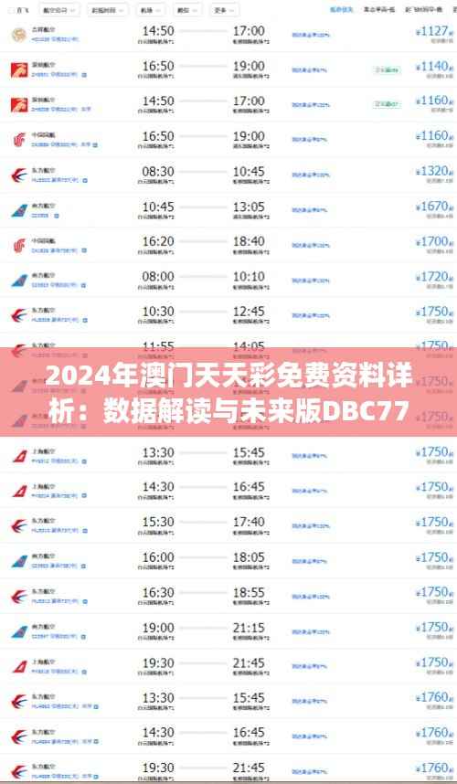 2024年澳门天天彩免费资料详析:数据解读与未来版DBC775.45揭秘