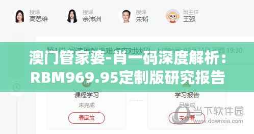 澳门管家婆-肖一码深度解析:RBM969.95定制版研究报告