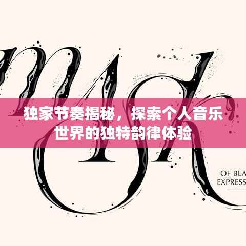 独家节奏揭秘,探索个人音乐世界的独特韵律体验