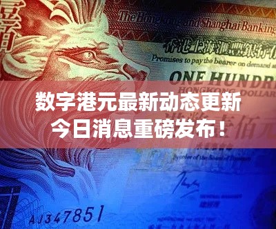 数字港元最新动态更新今日消息重磅发布!