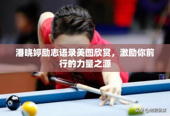 潘晓婷励志语录美图欣赏,激励你前行的力量之源