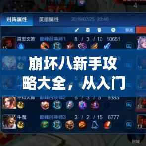 崩坏八新手攻略大全,从入门到精通的游戏指南助你轻松上分!