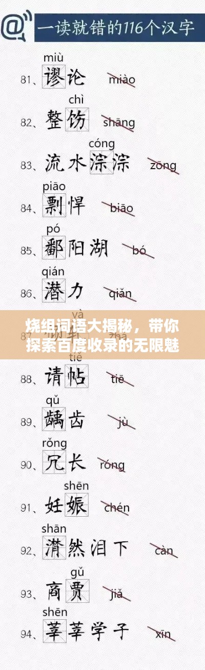 烧组词语大揭秘，带你探索百度收录的无限魅力标题